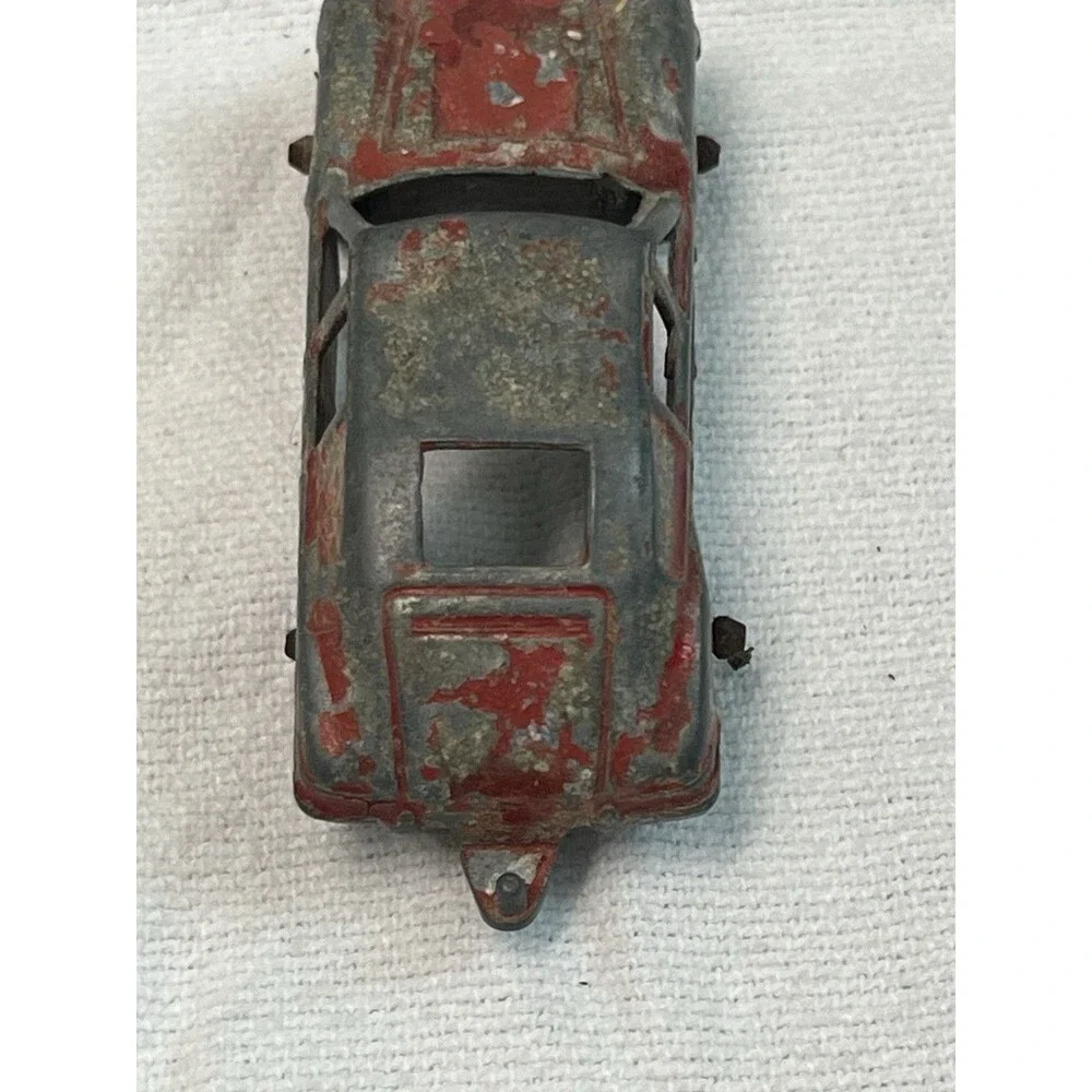 Vintage Dinky Toys No. 182 Porsche 356A Coupe Red Diecast Made in England